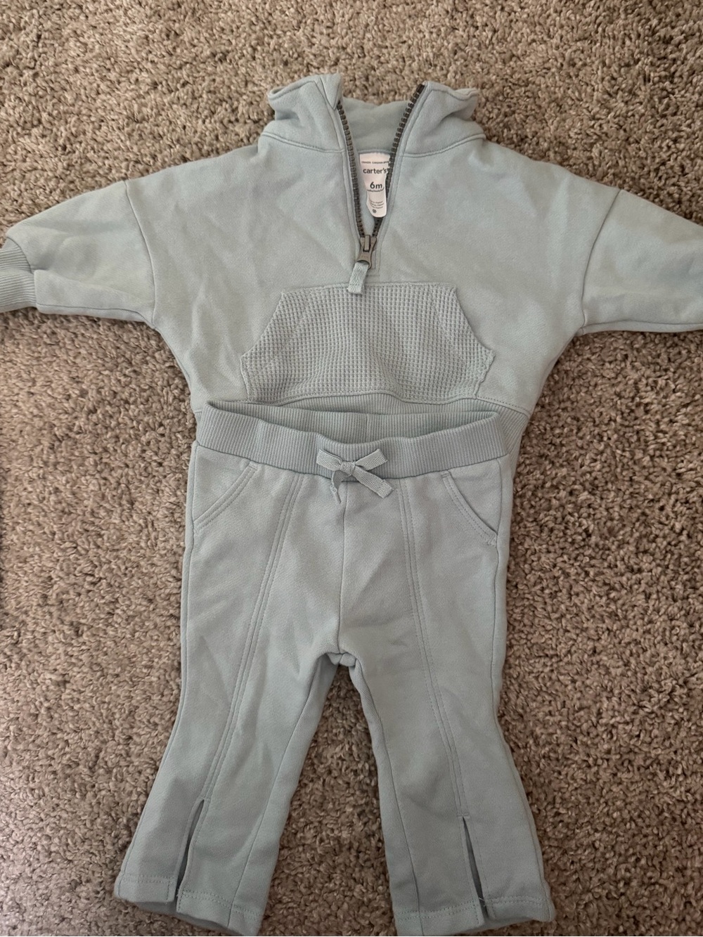Carter's Light Blue Sweatshirt and Pant Matching Set